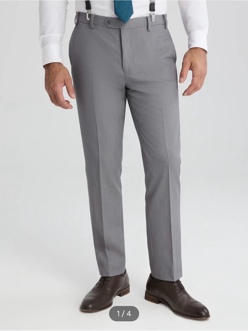 Suit Shop - Textured Gray Suit Pants